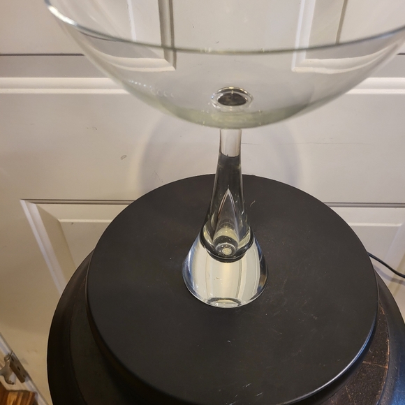 Steuben Style Teardrop Crystal Glass Compote Bowl 9" - Picture 3 of 11